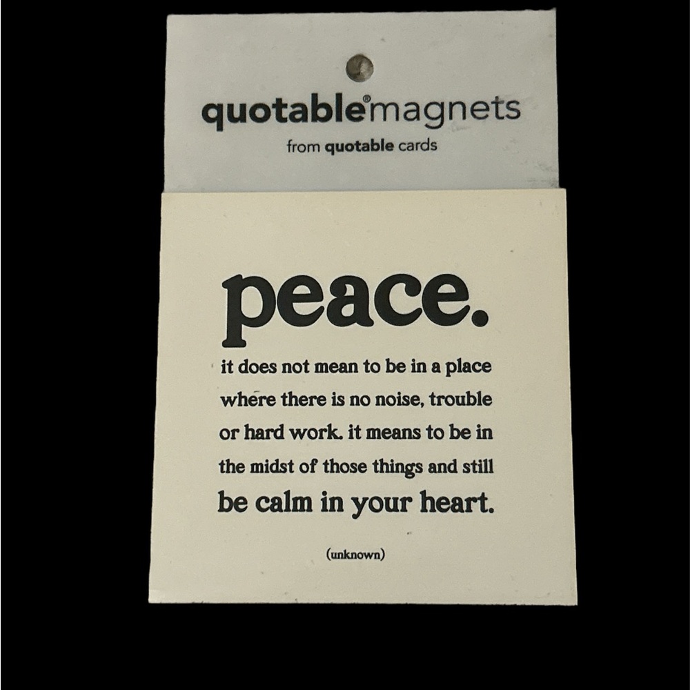 Quotable Magnets Peace Quote